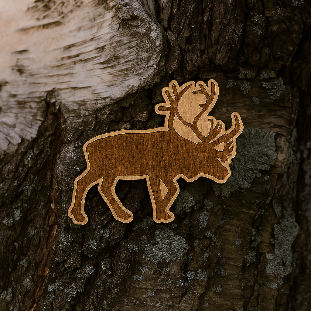 Moose 35x31mm pin