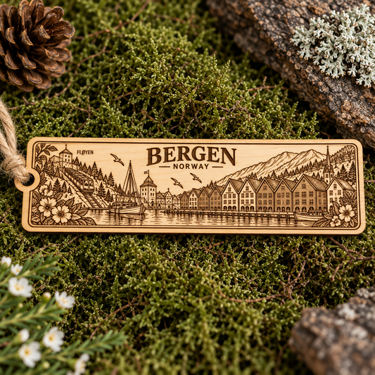 Bergen Bryggen 150x36mm bookmark