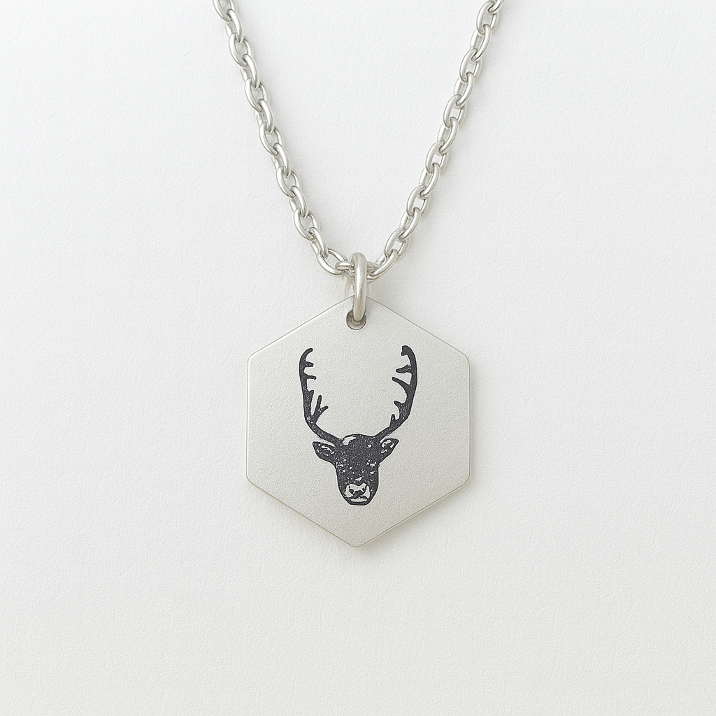 Reindeer necklace - Stainless Steel