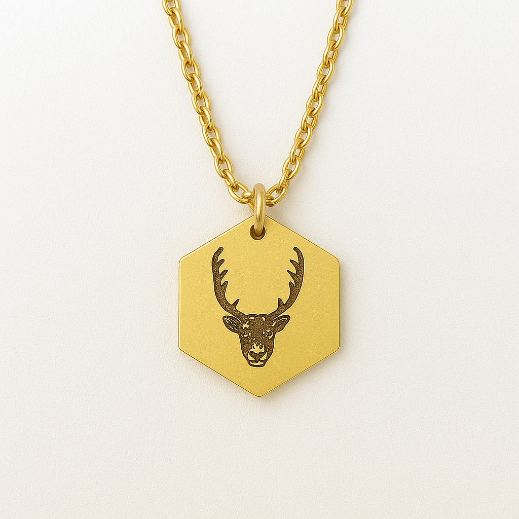 Reindeer necklace - Stainless Steel