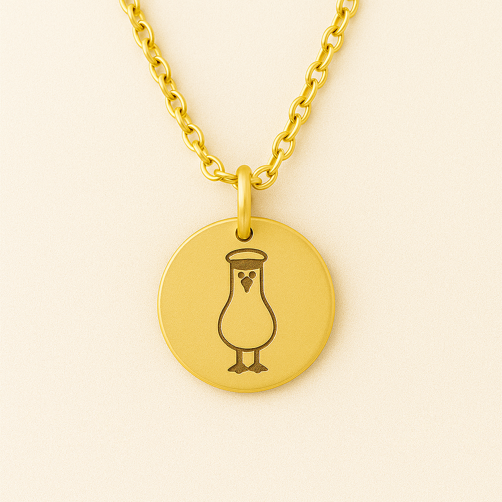 Seagull captain necklace- Stainless Steel