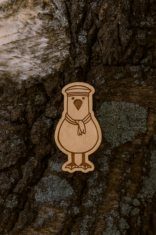 Seagull tourist 30x15mm pin