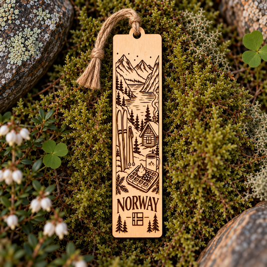 Norway cabin lover 150x36mm bookmark