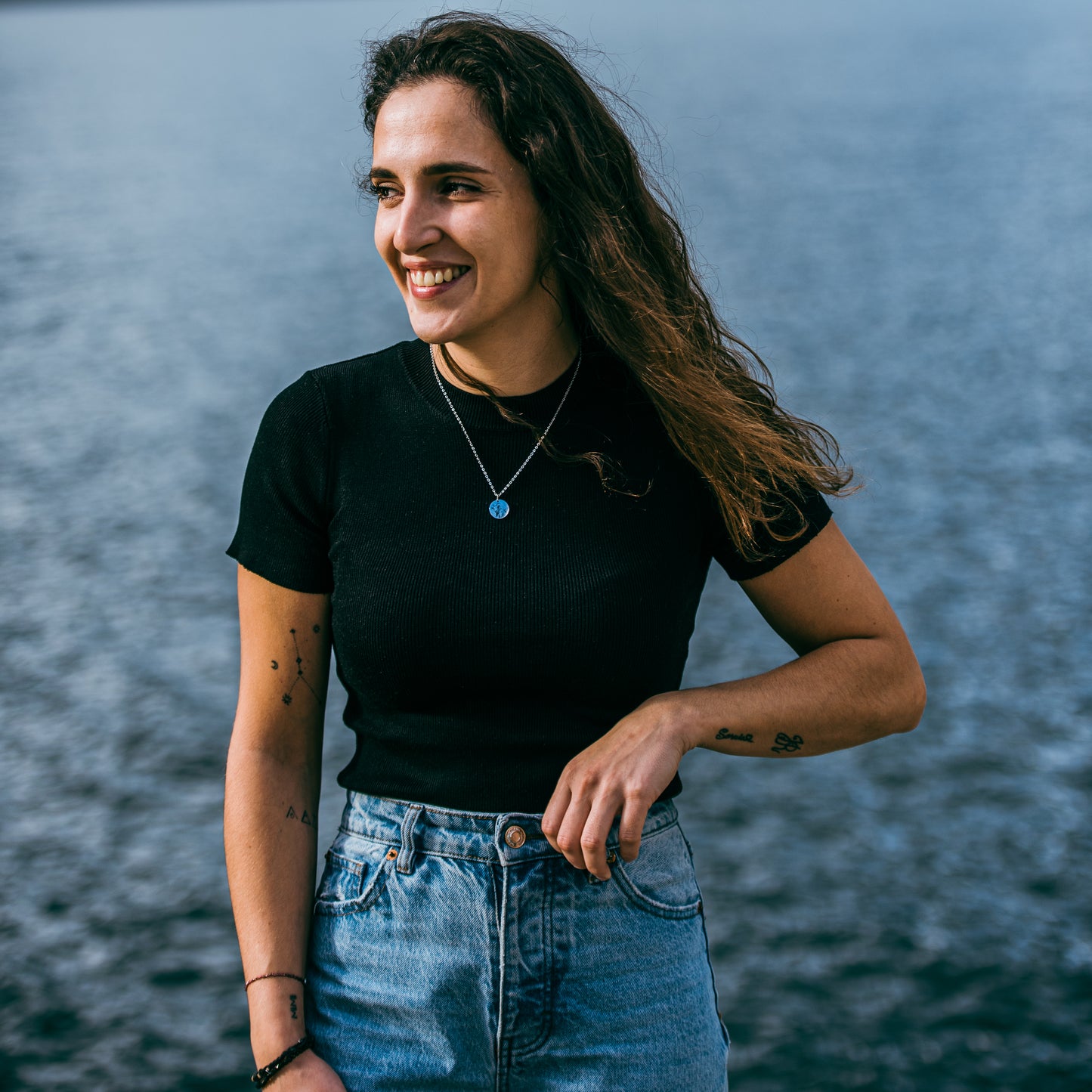 Goat head necklace - stainless steel