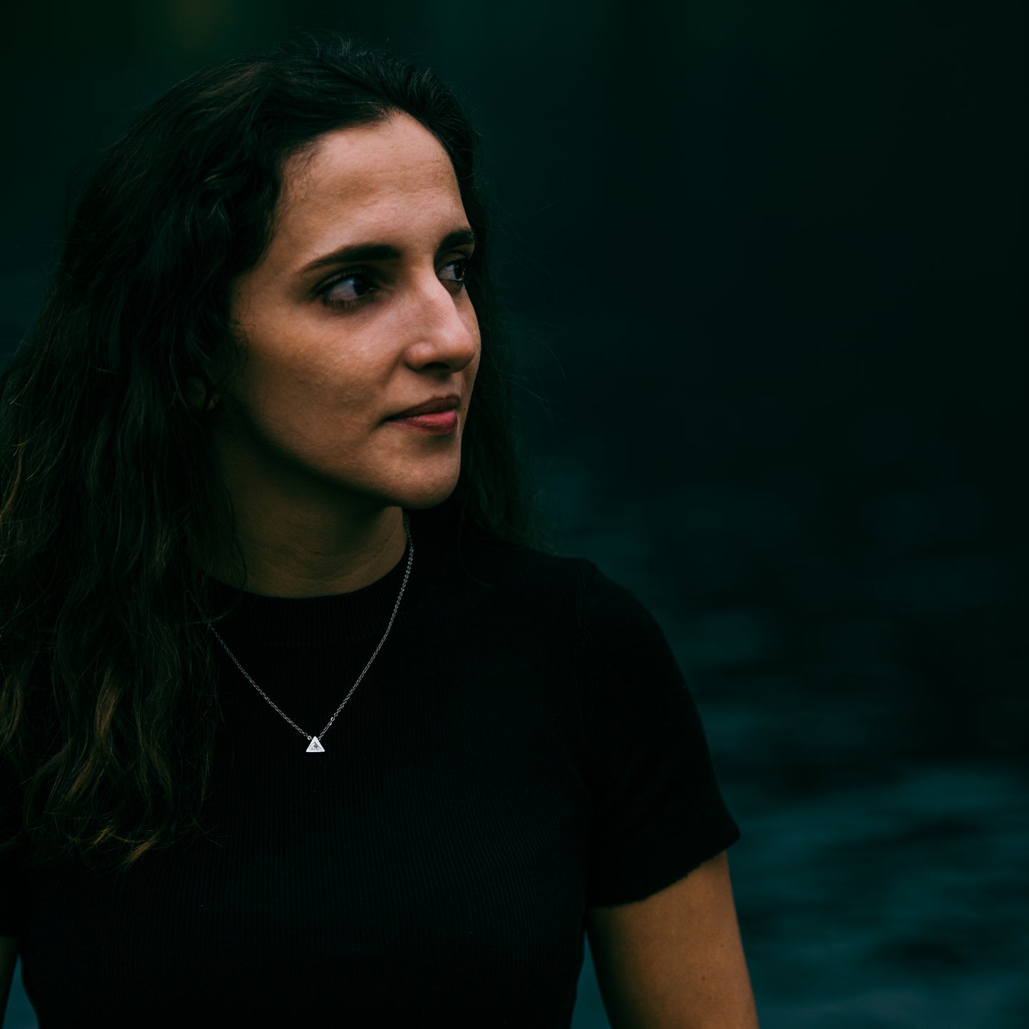 Mountain mini triangle necklace- Stainless Steel