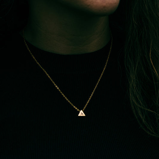 Mountain mini triangle necklace- Stainless Steel