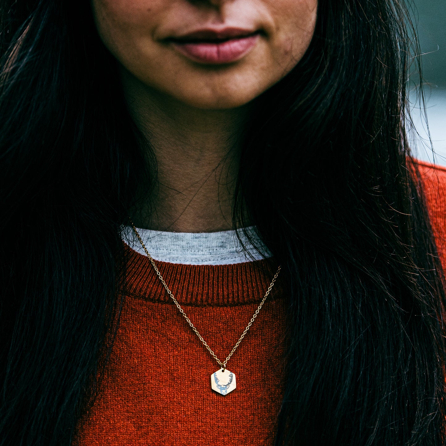 Reindeer necklace - Stainless Steel