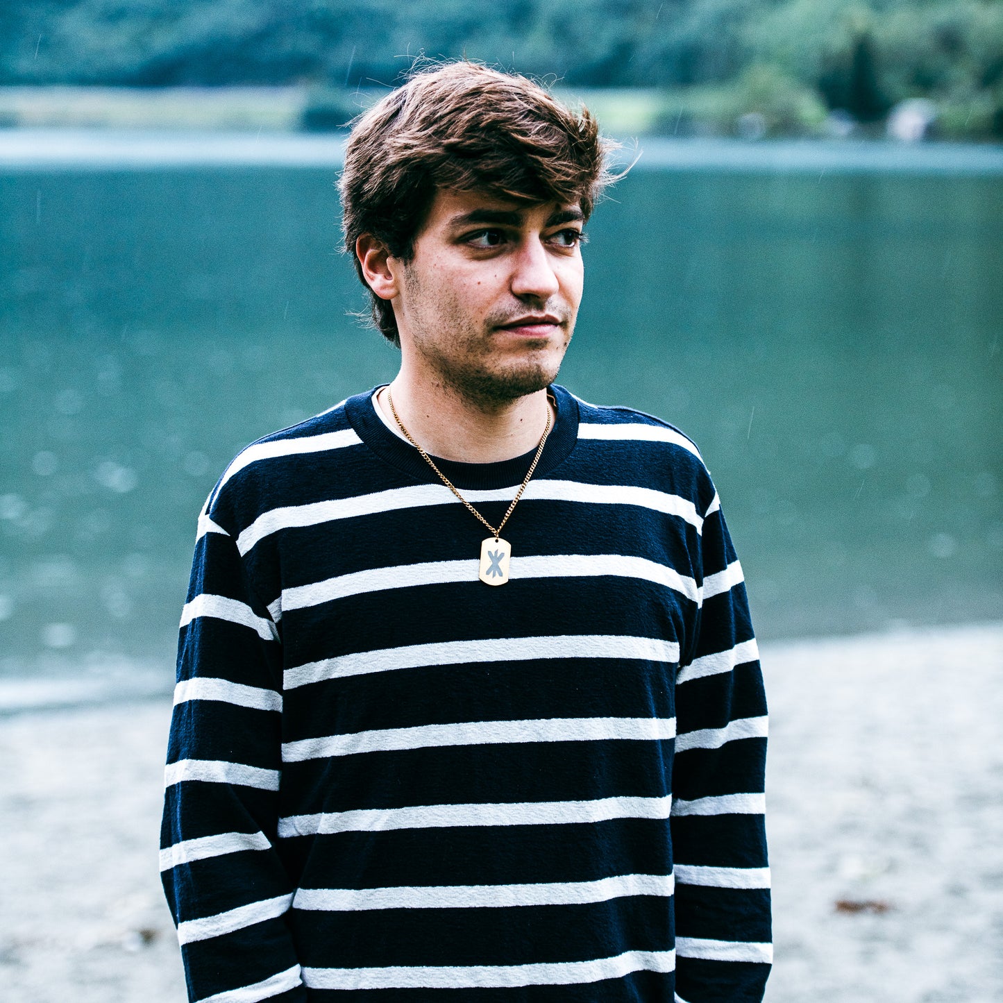 Single rune - strength soldier tag necklace - Stainless steel