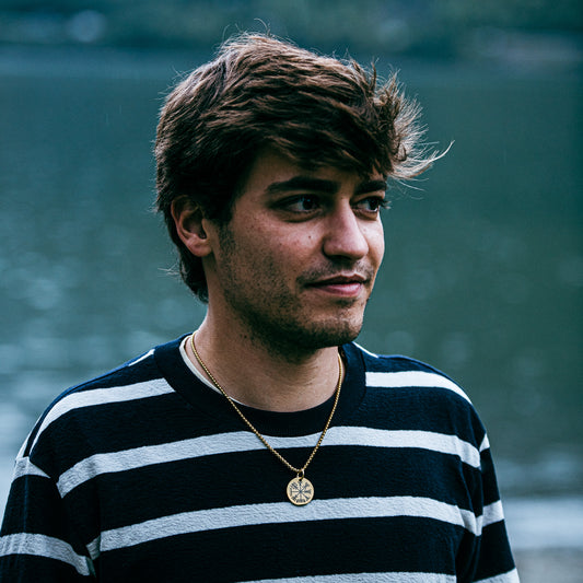 Vegvisir- Viking compass necklace large - Stainless steel