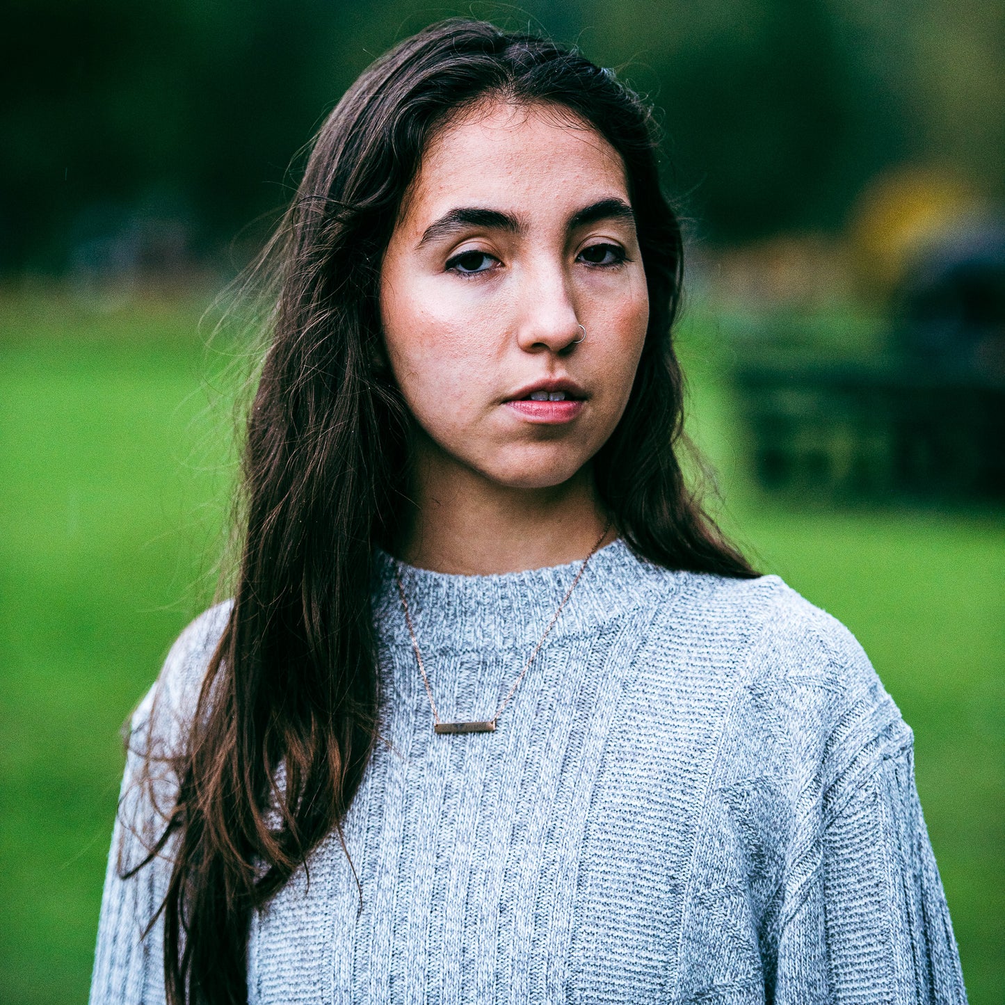 Just bee yourself bar necklace- Stainless Steel