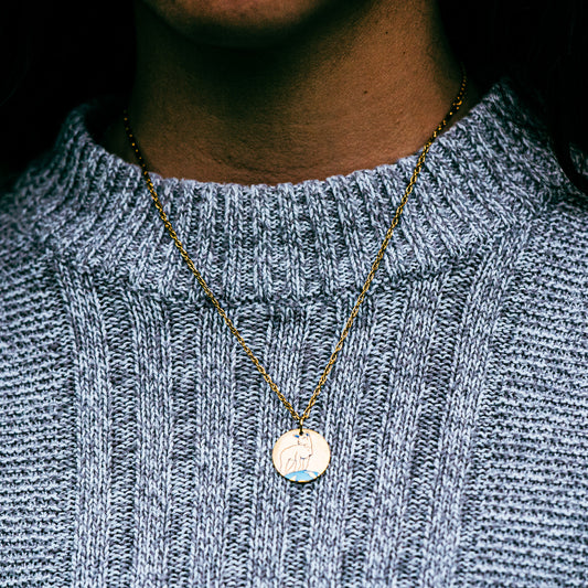 Sheep from Flåm necklace - Stainless Steel