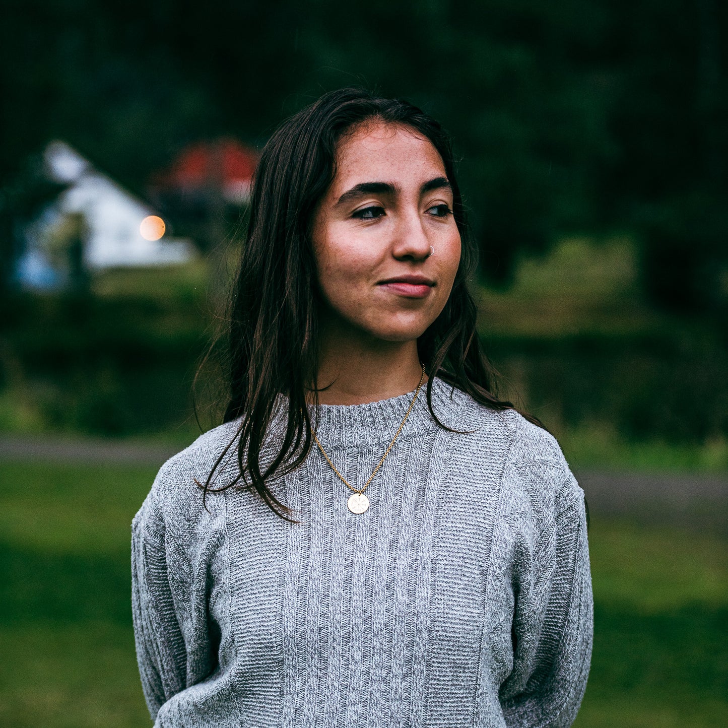 Vegvisir- Viking compass necklace small - Stainless steel