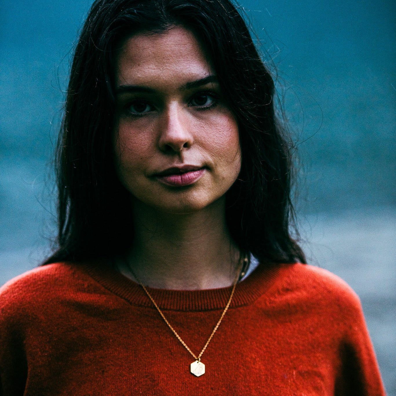 Arctic fox necklace - stainless steel