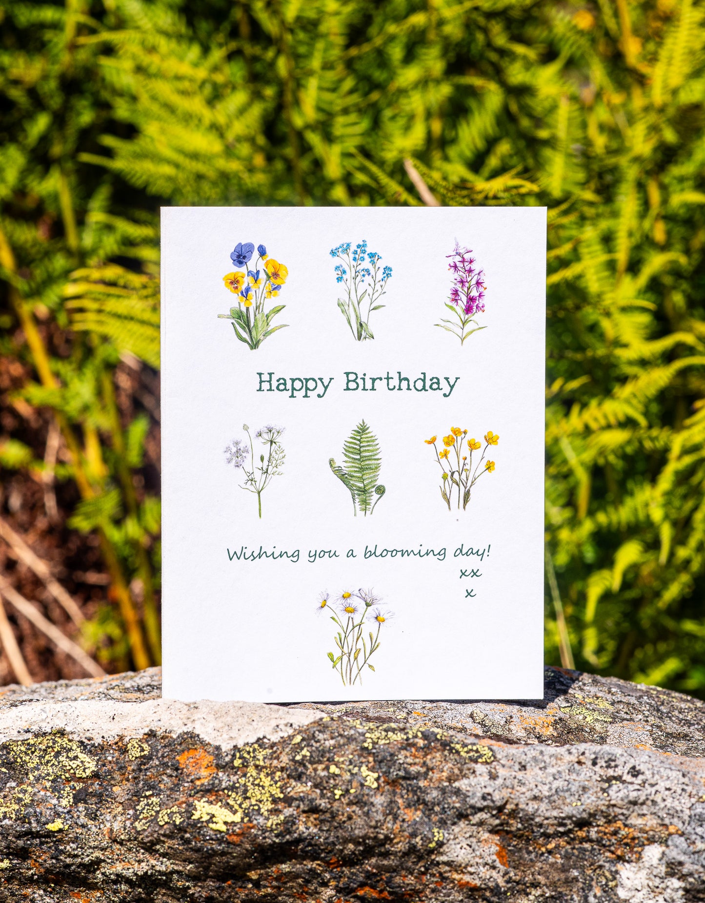 Wenskaart "Happy Birthday"
