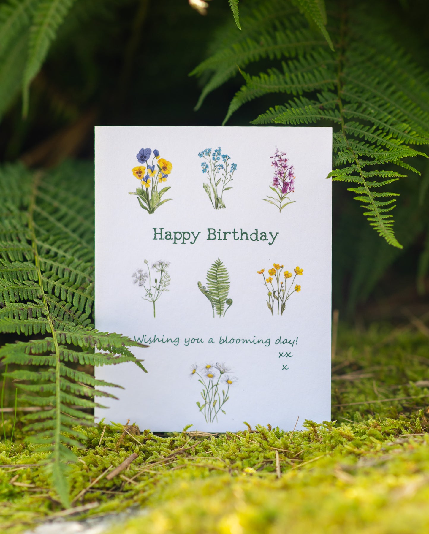 Wenskaart "Happy Birthday"