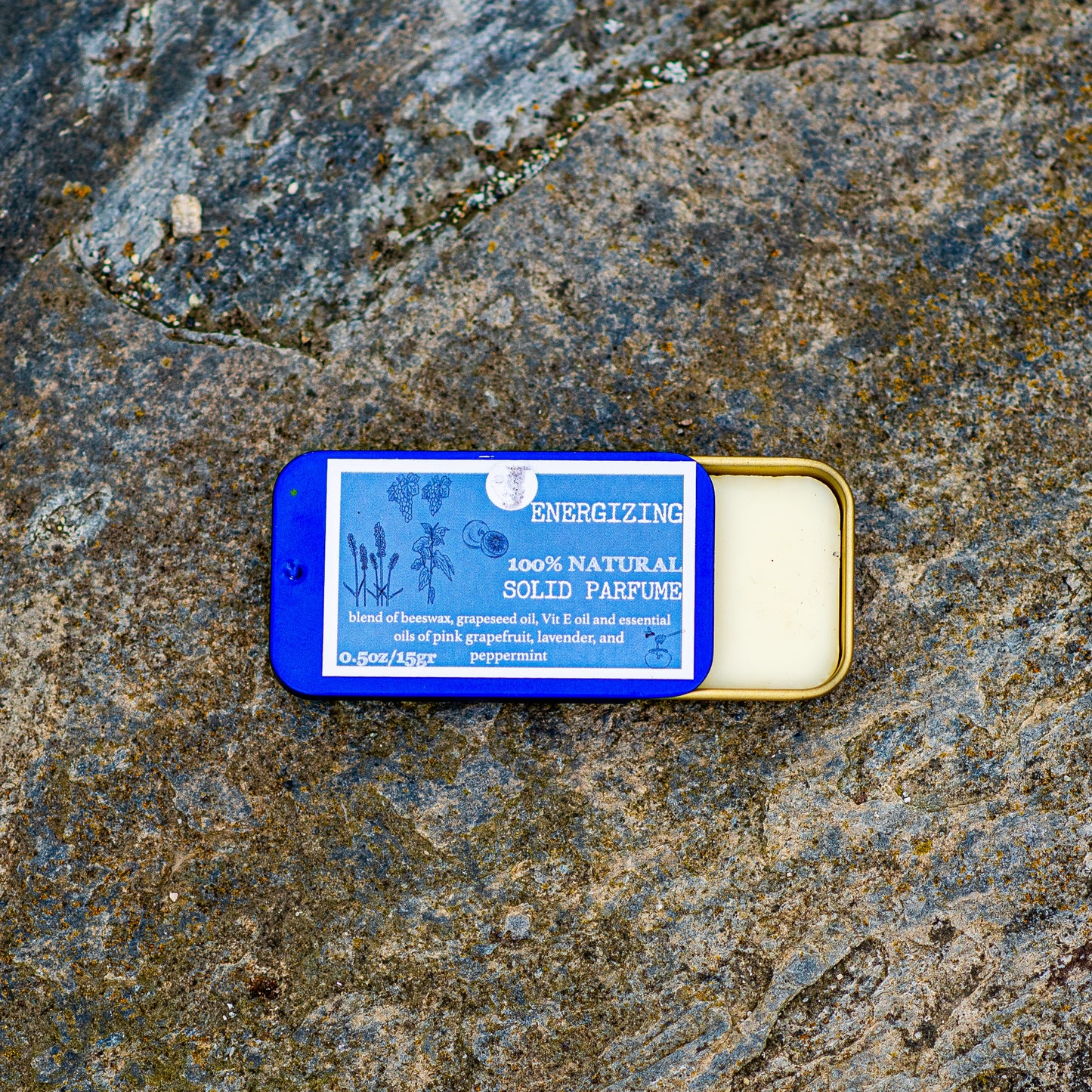 Energieke vaste parfum