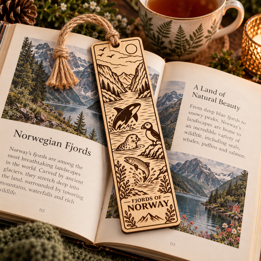 Fjord lover bookmark 150x36mm
