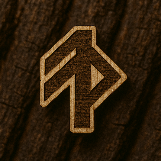 Grace rune 23x17mm pin
