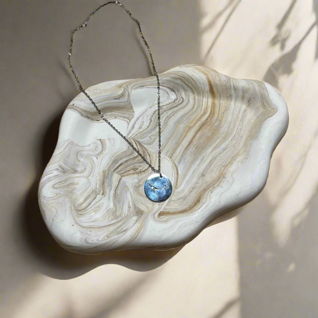 Cloud Tray voor sieraden - Taupe marmer