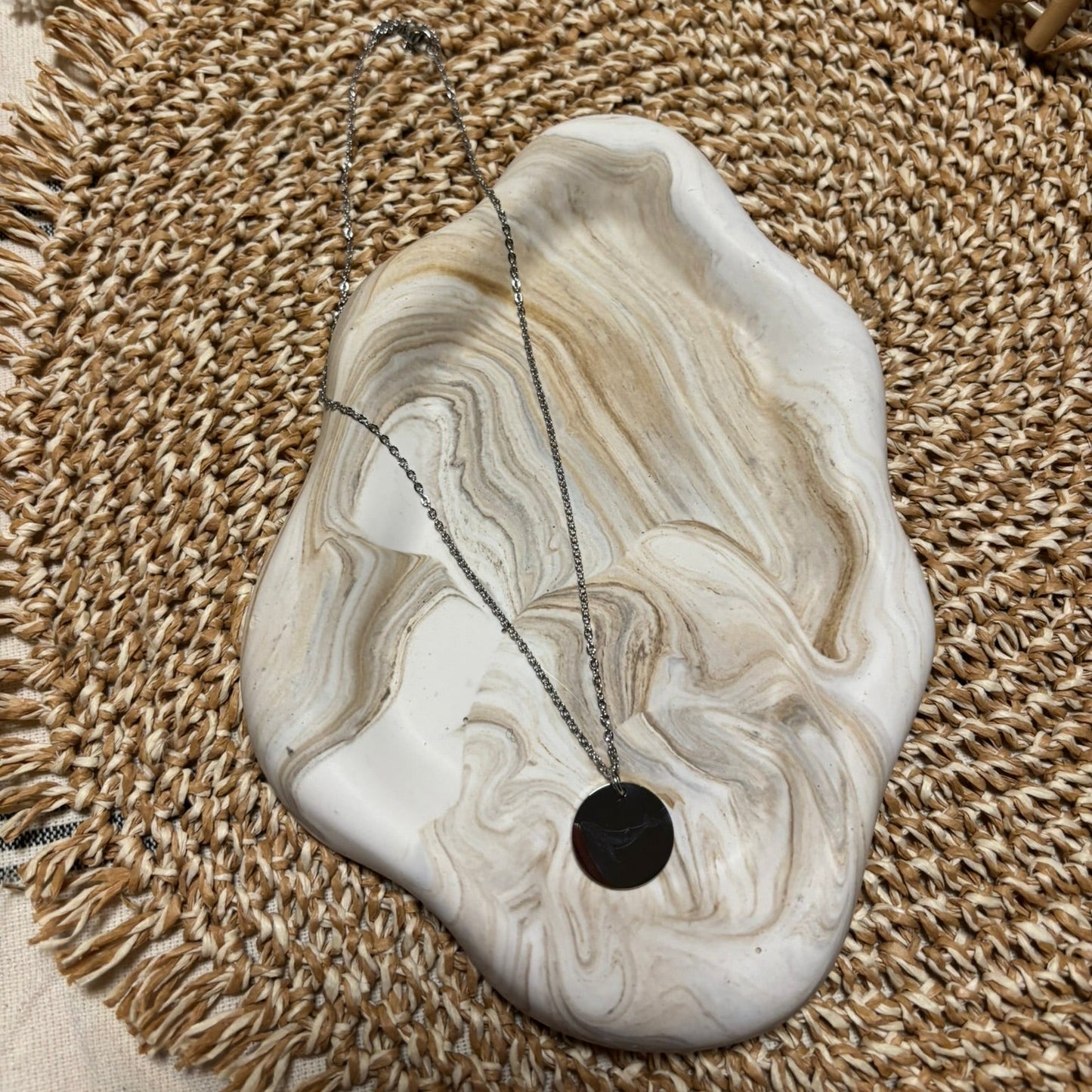 Cloud Tray voor sieraden - Taupe marmer