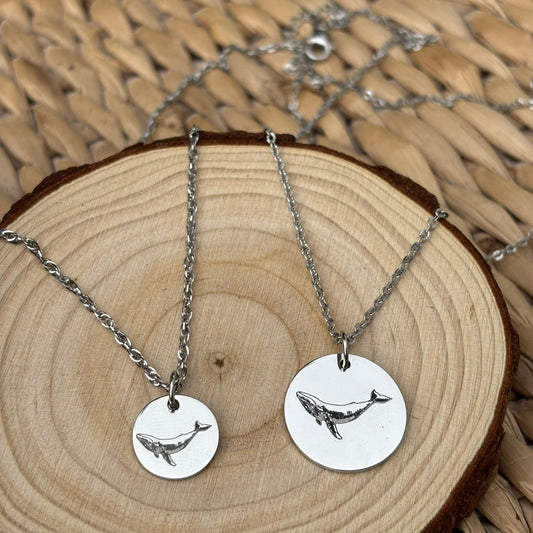 Whale necklace- Stainless Steel