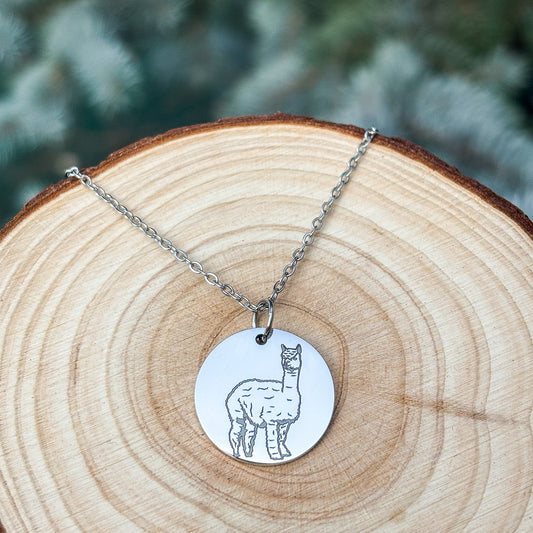 Llama necklace- Stainless Steel