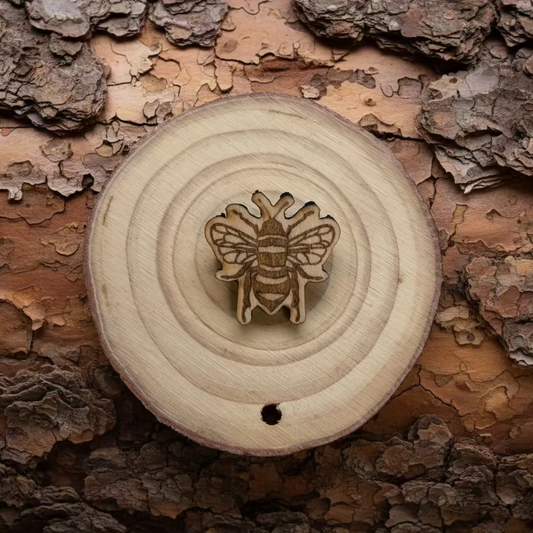 Bumble bee 25x24mm pin