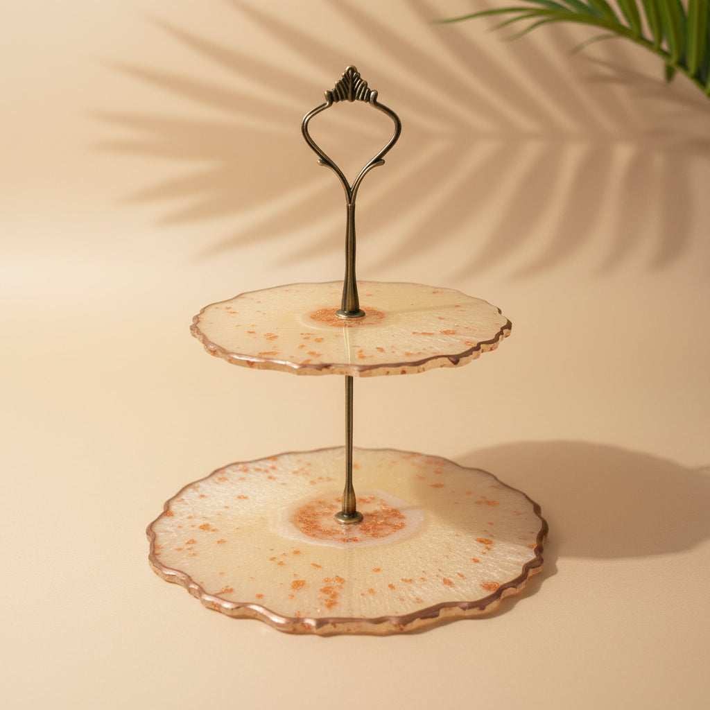Cakestand 2 tier mini RESIN SALE