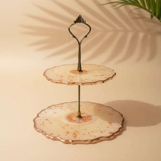Cakestand 2 tier mini RESIN SALE
