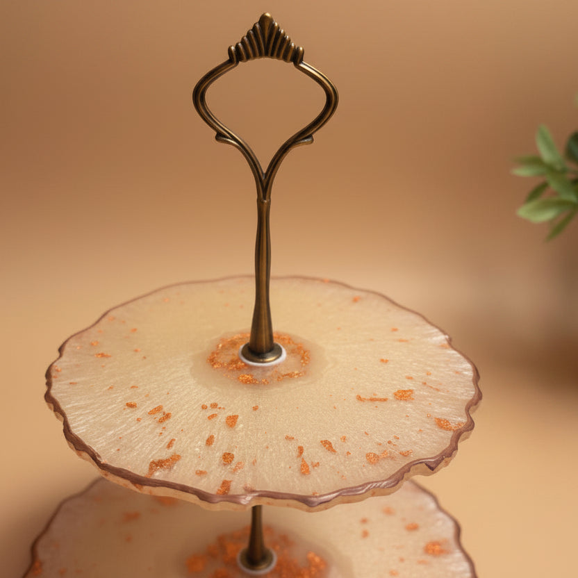 Cakestand 2 tier mini RESIN SALE