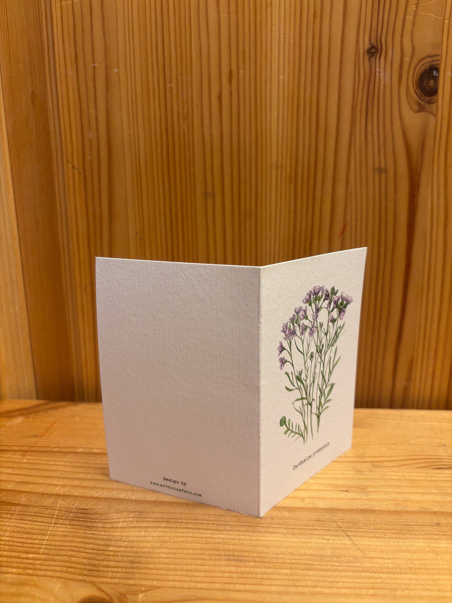 Mini greeting card Cuckoo flowers illustration