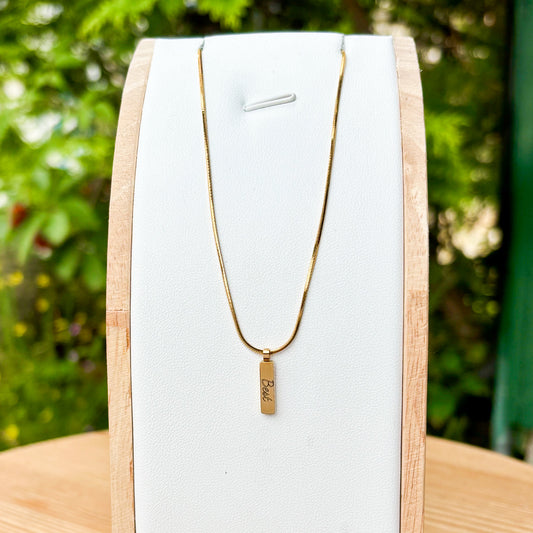 Beste moeder ooit ketting - roestvrij staal
