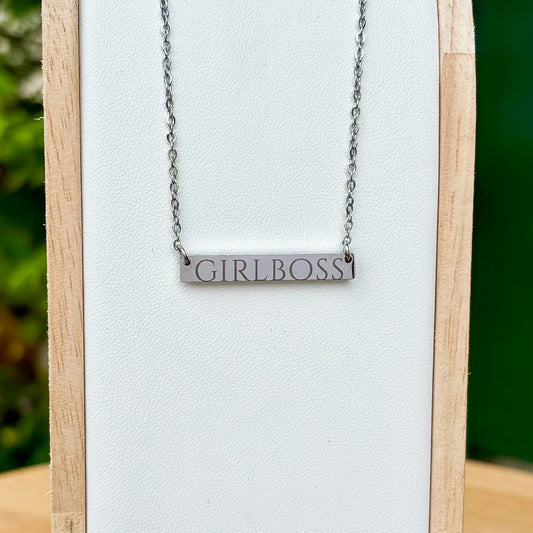 Ja, ik ben een feminist! ketting - roestvrij staal