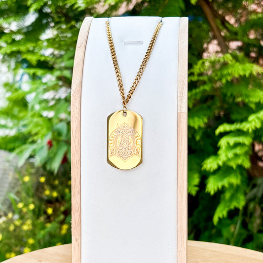 Thors magical hammer soldier tag necklace - Stainless steel