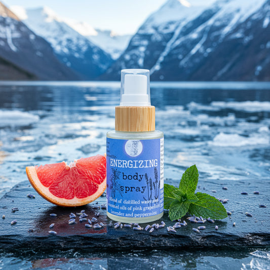 Energising body spray