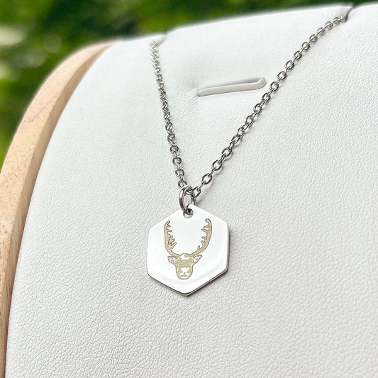 Reindeer necklace - Stainless Steel