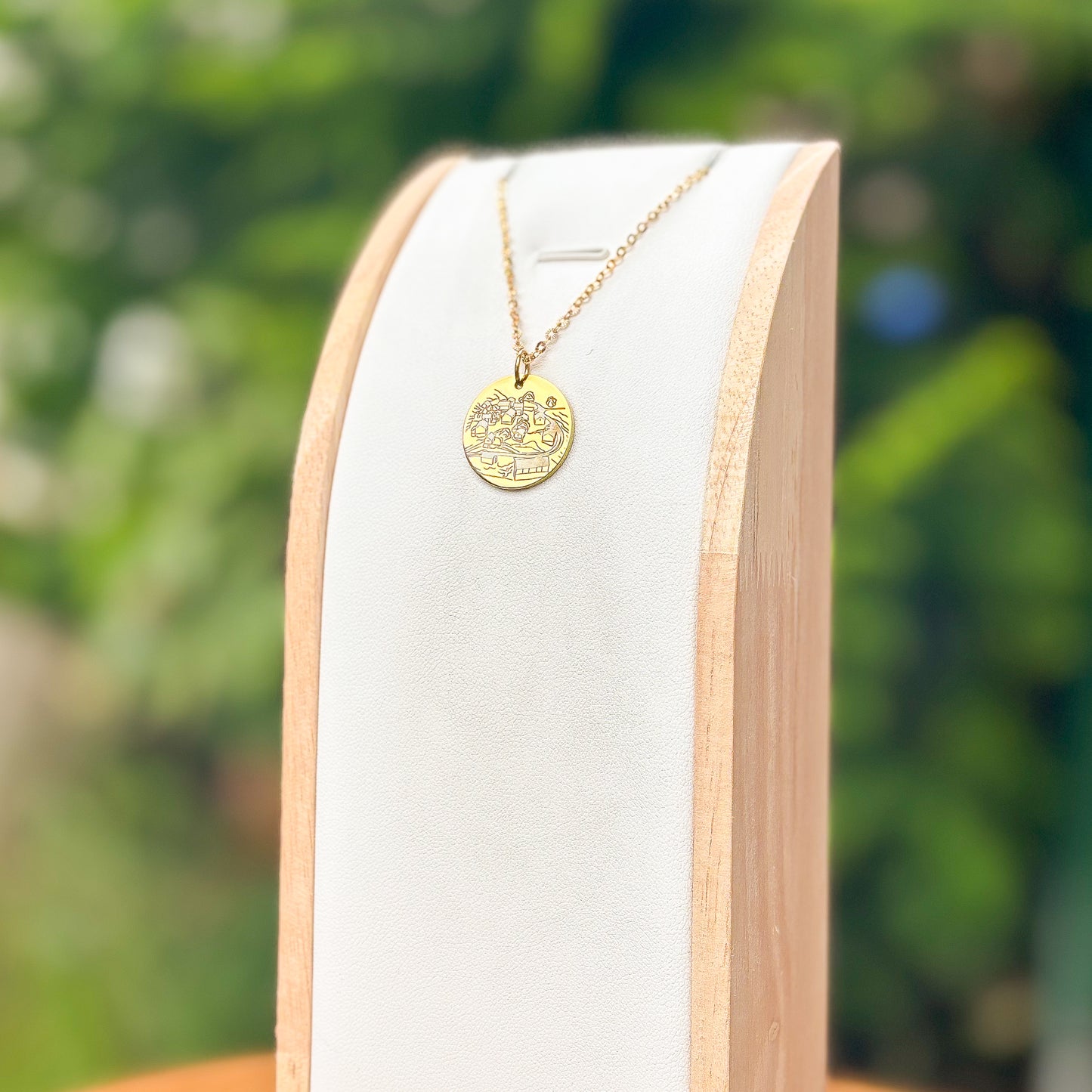 Otternes farm from above necklace - Stainless Steel