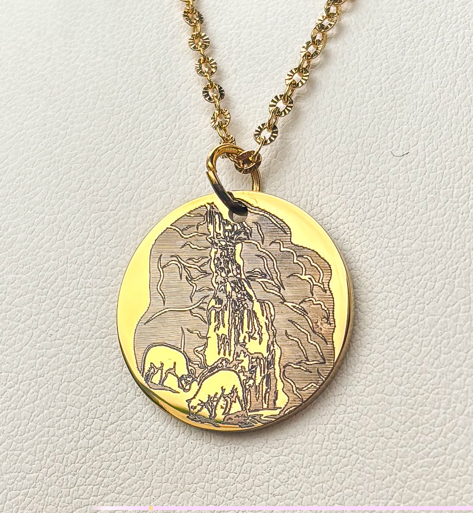 Brekkefossen necklace - Stainless Steel