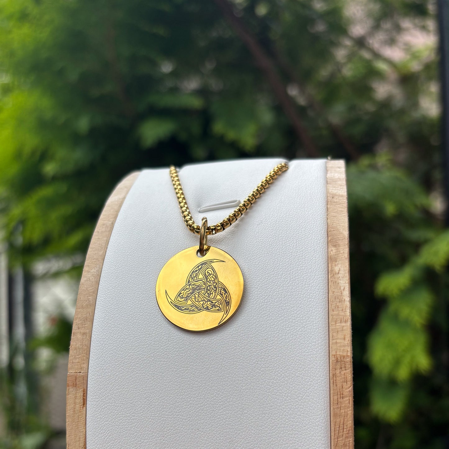 Triple horn of Odin necklace - Stainless steel