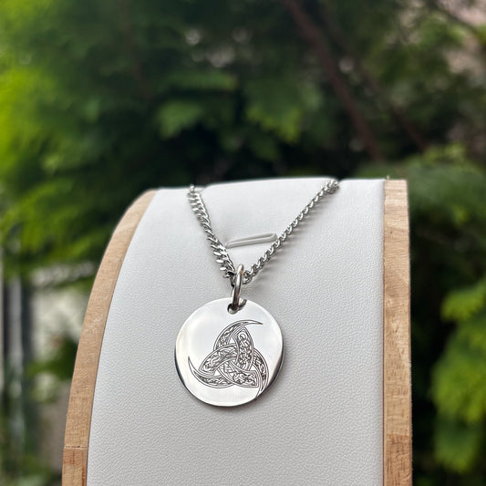 Triple horn of Odin necklace - Stainless steel
