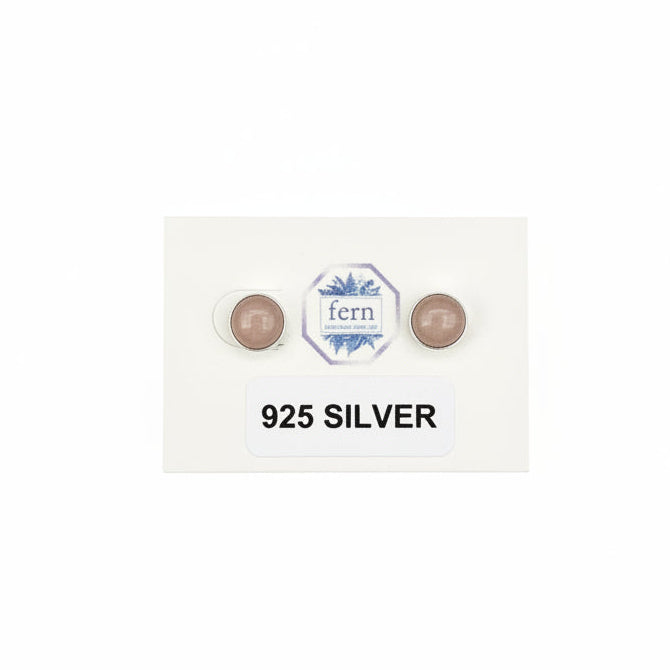 8mm stone bead 925 Silver studs STONE JEWELLERY SALE