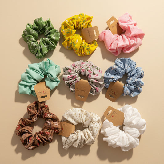Scrunchie 100% Cotton made by mum