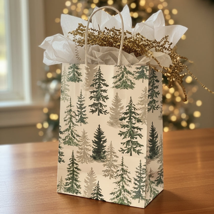 Paper gift bag- Forest theme 21x15cm