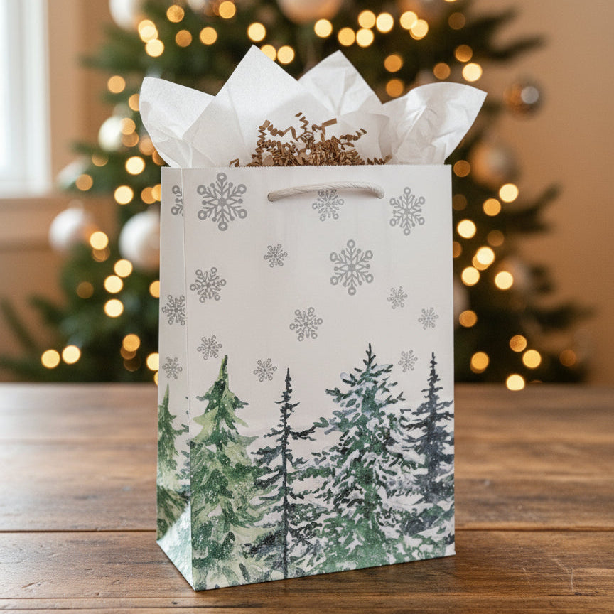 Paper gift bag- Forest theme 21x15cm