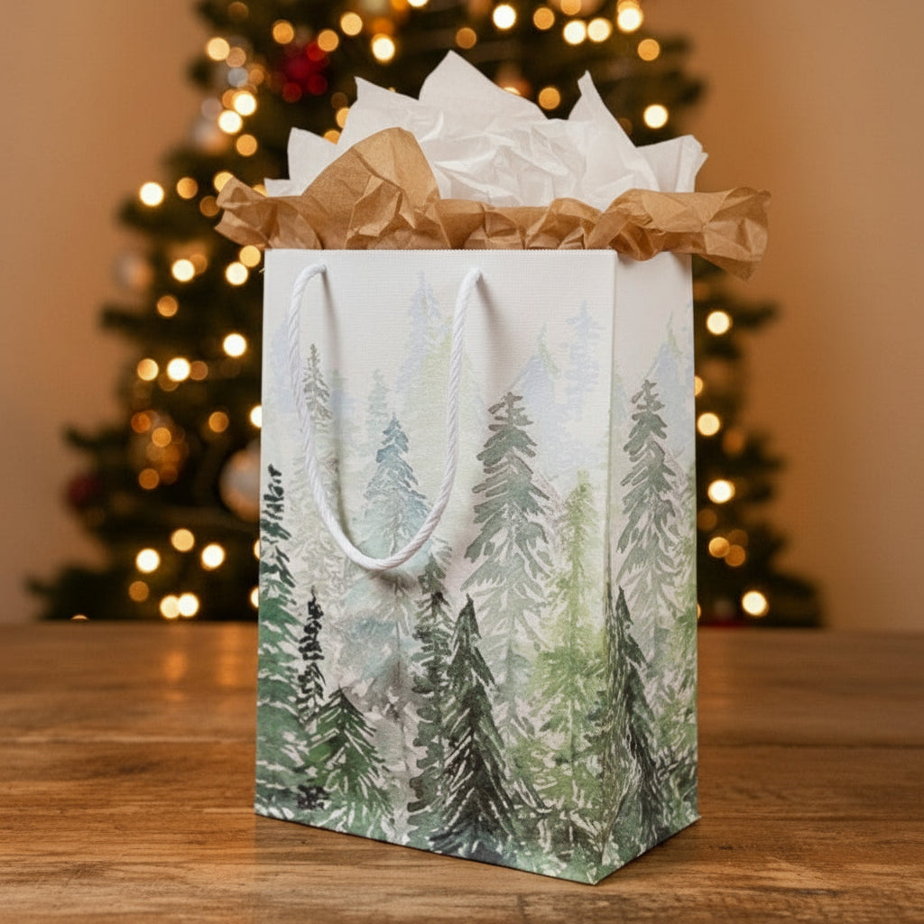 Paper gift bag- Forest theme 21x15cm