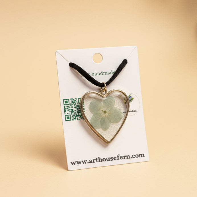 Flower filled necklace on a string assorted RESIN SALE
