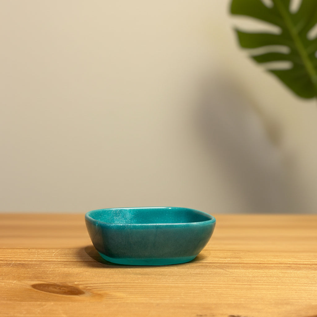 Aqua blue heart trinket RESIN SALE