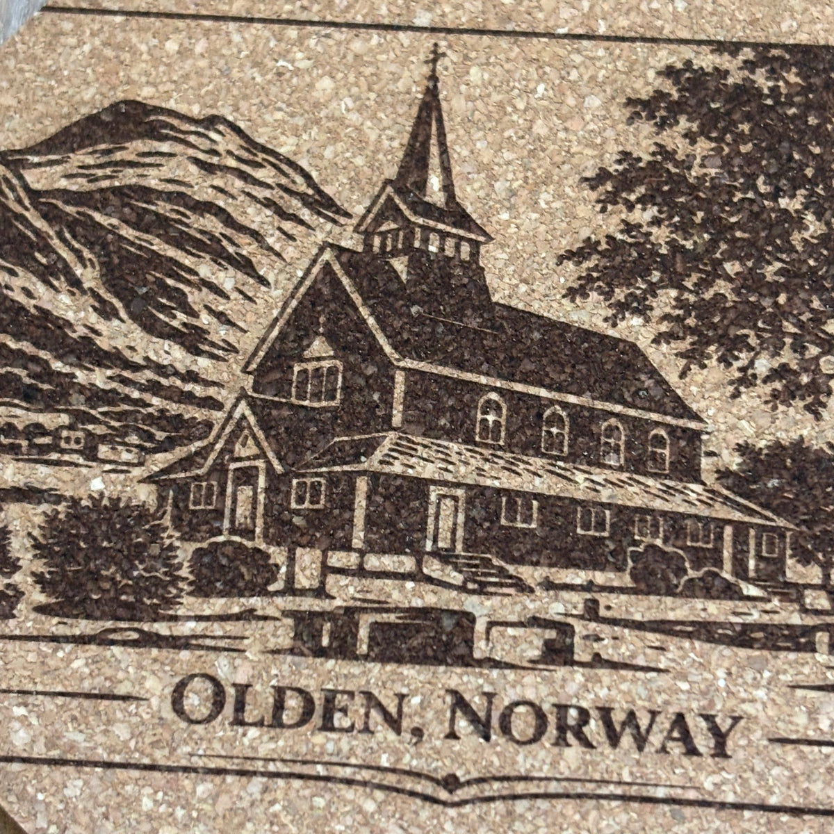 Cork Coasters set OLDEN 4pk