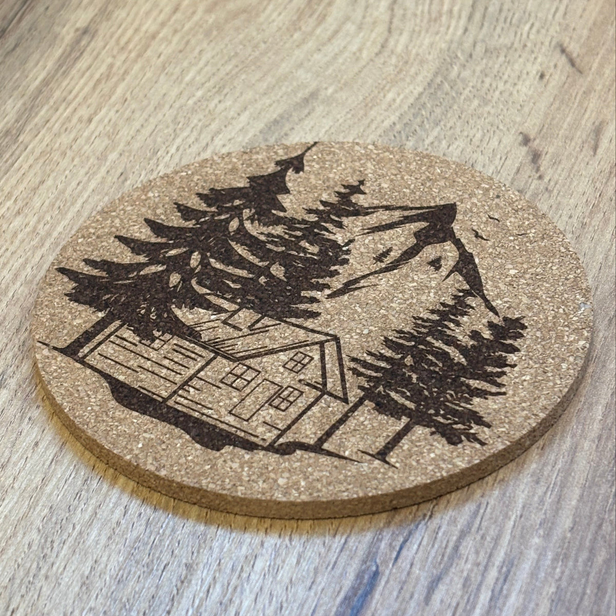 Cork Coaster Cabin lover 1pk