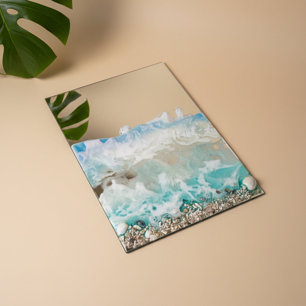 Akvatika beach mirror large in box RESIN SALE